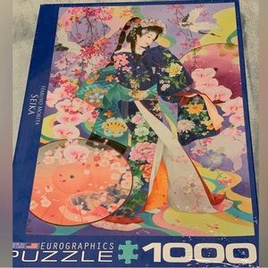 1,000 piece puzzle, Oriental lady
